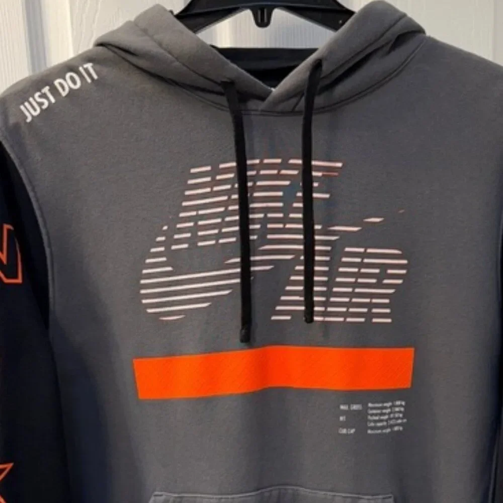 Nike Air Sportswear Gel Under Construction Hoodie Sweatshirt Size Large